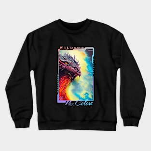 Dragon  Animal Discovery Adventure Nature Planet Earth Paint Crewneck Sweatshirt